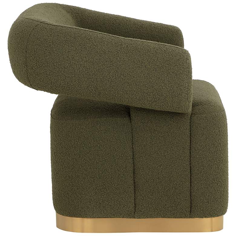 Image 3 Sunpan Aggie Swivel Lounge Chair Copenhagen Olive more views