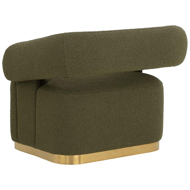 Image 4 Sunpan Aggie Swivel Lounge Chair Copenhagen Olive more views