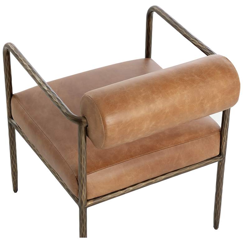 Image 5 Sunpan Ajani Dining Armchair Tan Leather more views