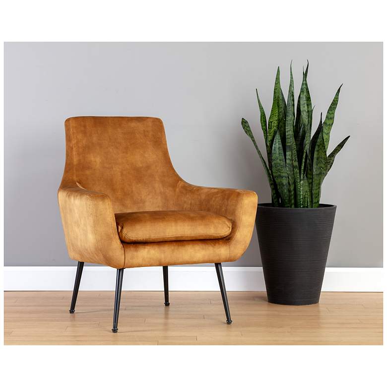 Image 1 Sunpan Aletta Lounge Chair Nono Tapenade Gold