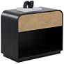 1_Sunpan Algarve Nightstand Black and Champagne Gold