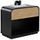 Sunpan Algarve Nightstand Black and Champagne Gold