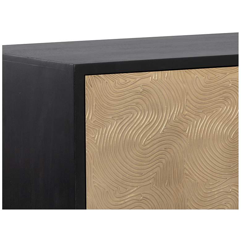 Image 6 Sunpan Algarve Sideboard Black and Champagne Gold more views