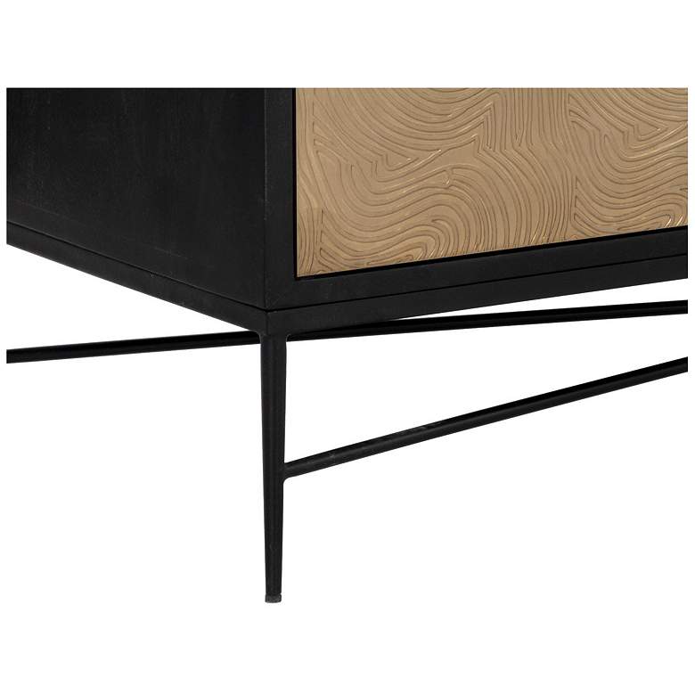 Image 7 Sunpan Algarve Sideboard Black and Champagne Gold more views