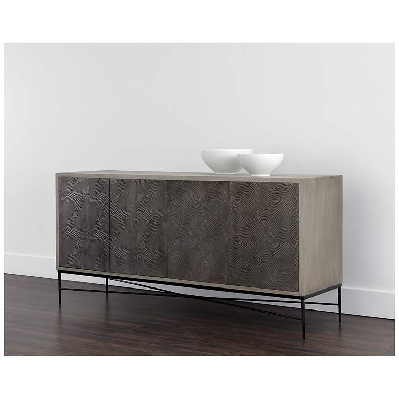 Image 4 Sunpan Algarve Sideboard Gray more views