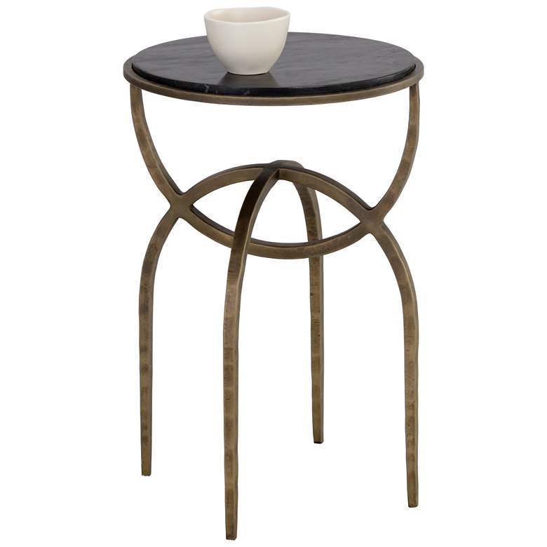 Image 1 Sunpan Alicent End Table Black Marble