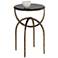 Sunpan Alicent End Table Black Marble