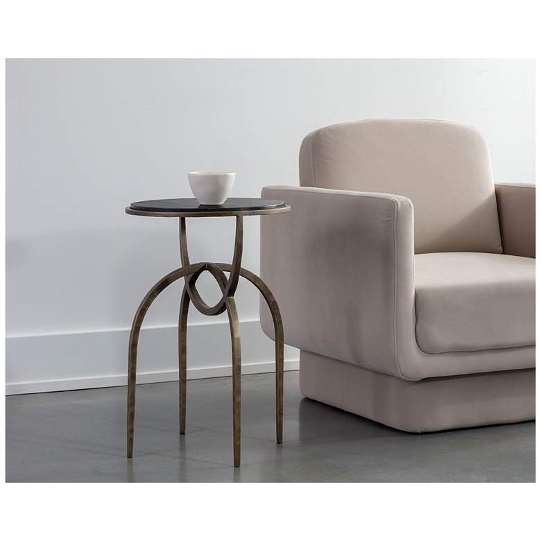 Image 5 Sunpan Alicent End Table Black Marble more views