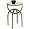 Sunpan Alicent End Table White Marble