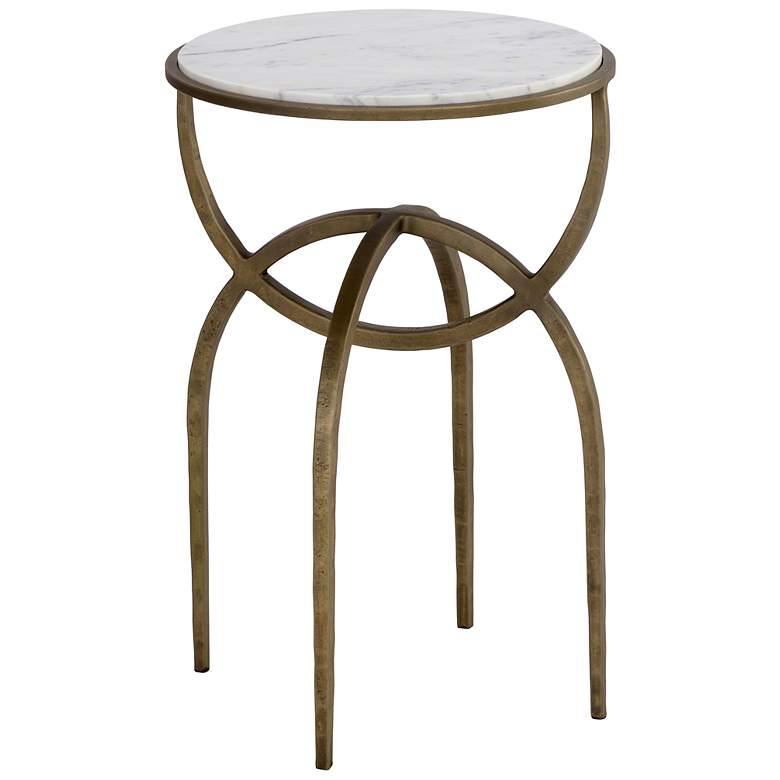 Image 2 Sunpan Alicent End Table White Marble more views