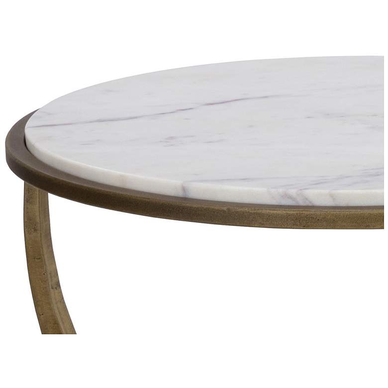 Image 7 Sunpan Alicent End Table White Marble more views