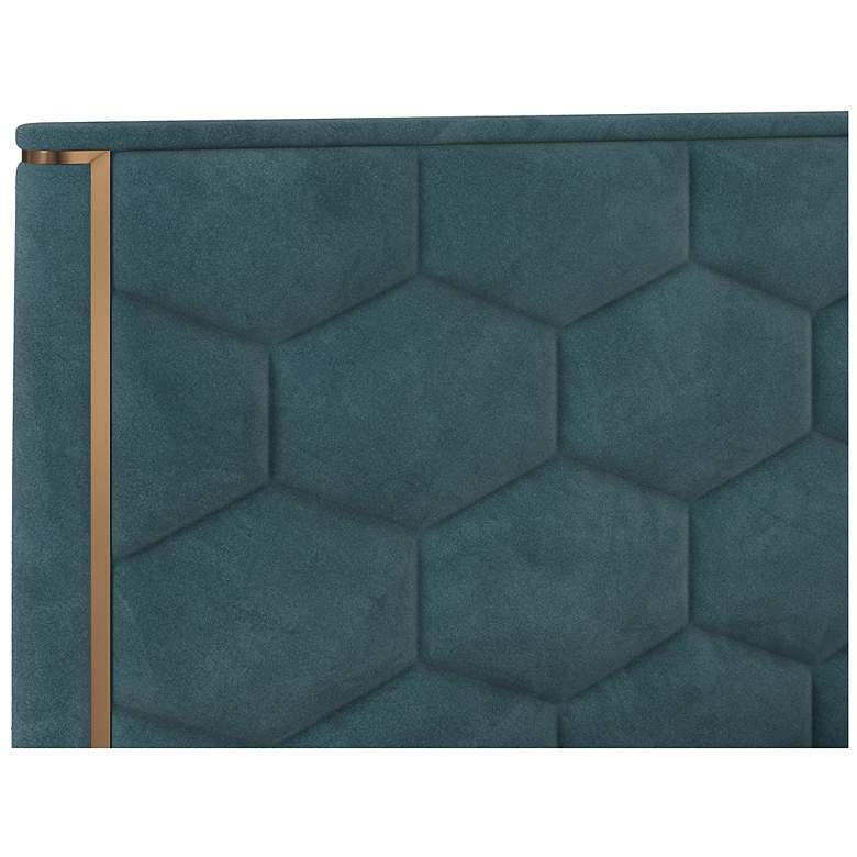 Image 2 Sunpan Alisha Bed King Meg Dusty Teal more views
