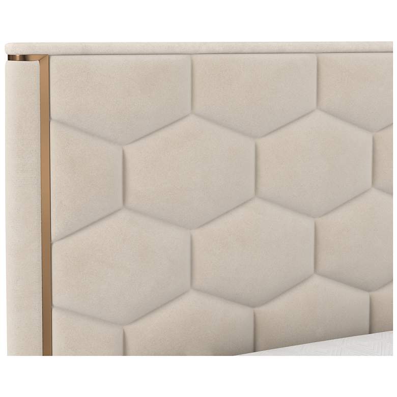 Image 2 Sunpan Alisha Bed King Meg Taupe more views