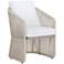 Sunpan Allariz Dining Armchair Greige Stinson White