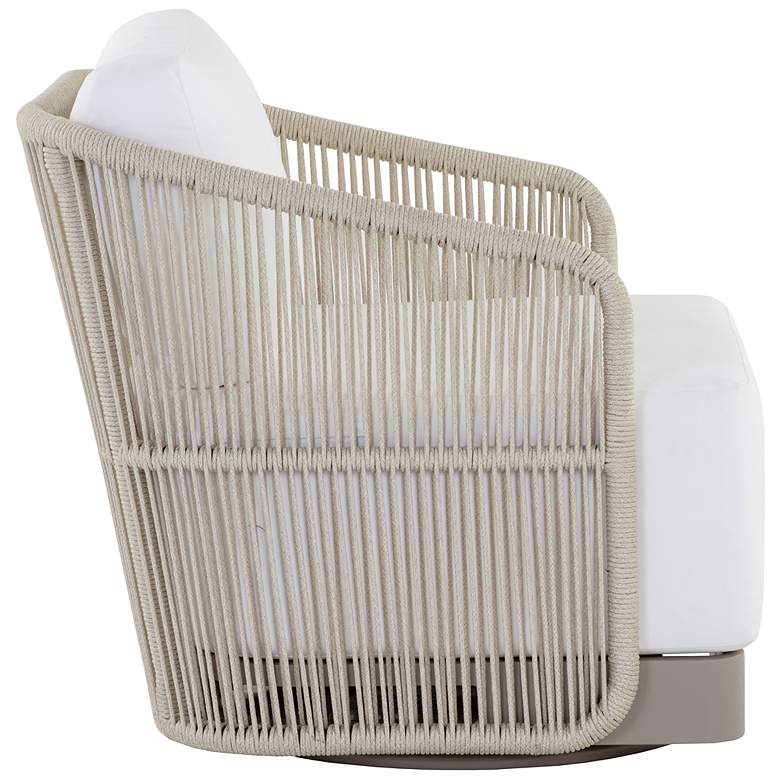 Image 3 Sunpan Allariz Swivel Armchair Greige Stinson White more views