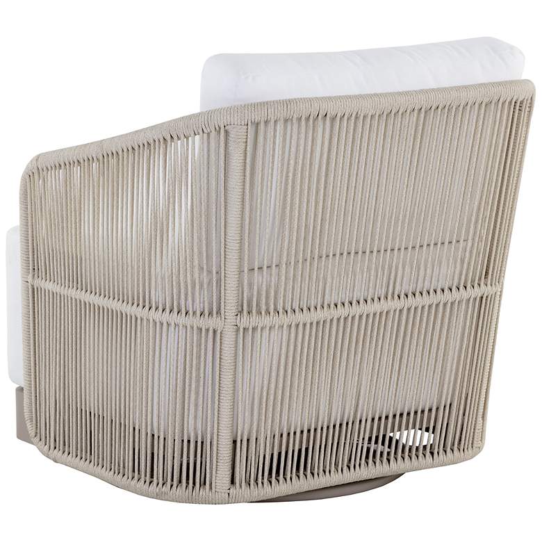 Image 4 Sunpan Allariz Swivel Armchair Greige Stinson White more views