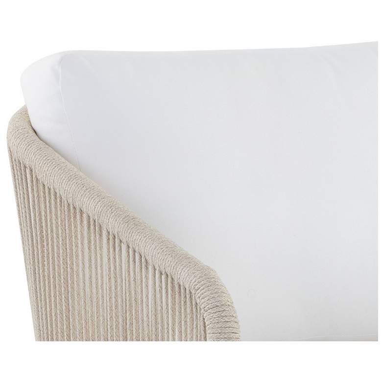 Image 6 Sunpan Allariz Swivel Armchair Greige Stinson White more views