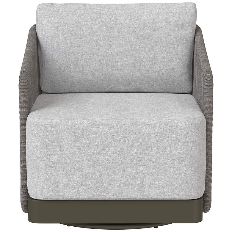 Image 2 Sunpan Allariz Swivel Armchair Warm Gray Gracebay Light Gray more views