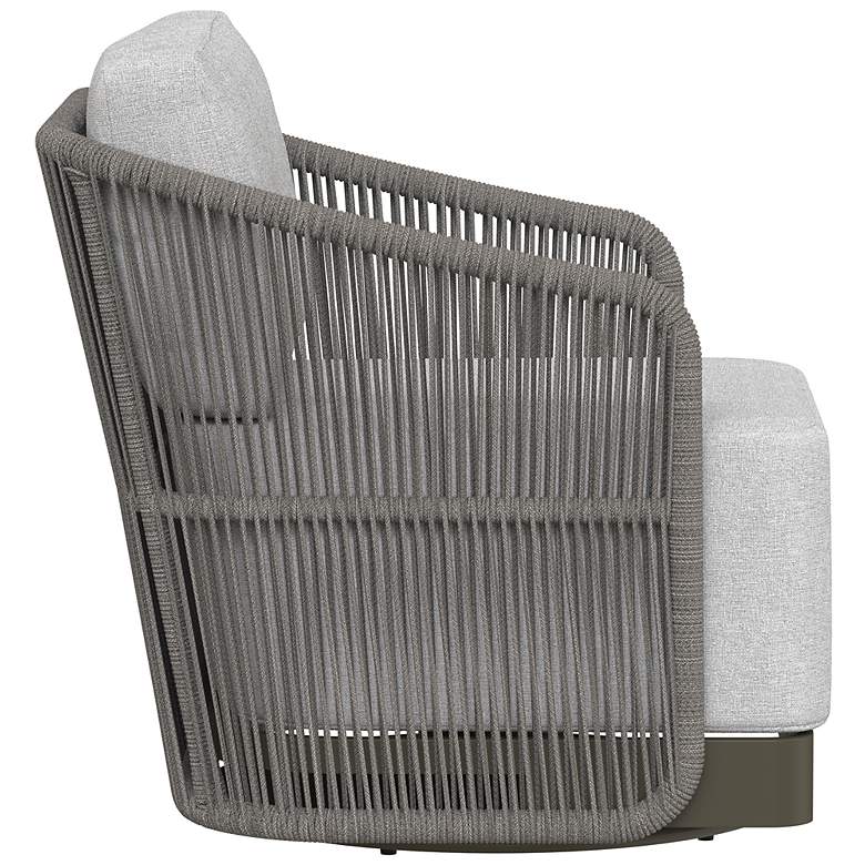 Image 3 Sunpan Allariz Swivel Armchair Warm Gray Gracebay Light Gray more views