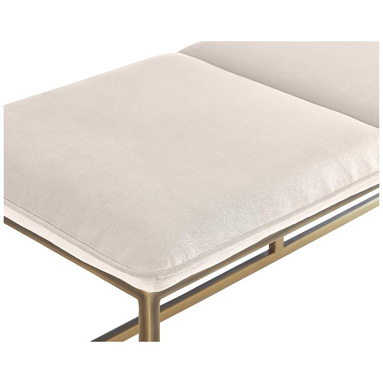 Image 4 Sunpan Alley Bench Burnished Brass Piccolo Prosecco more views