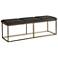 Sunpan Alley Bench Rustic Bronze Piccolo Pebble