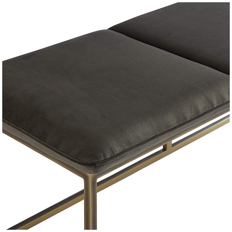 Image 4 Sunpan Alley Bench Rustic Bronze Piccolo Pebble more views