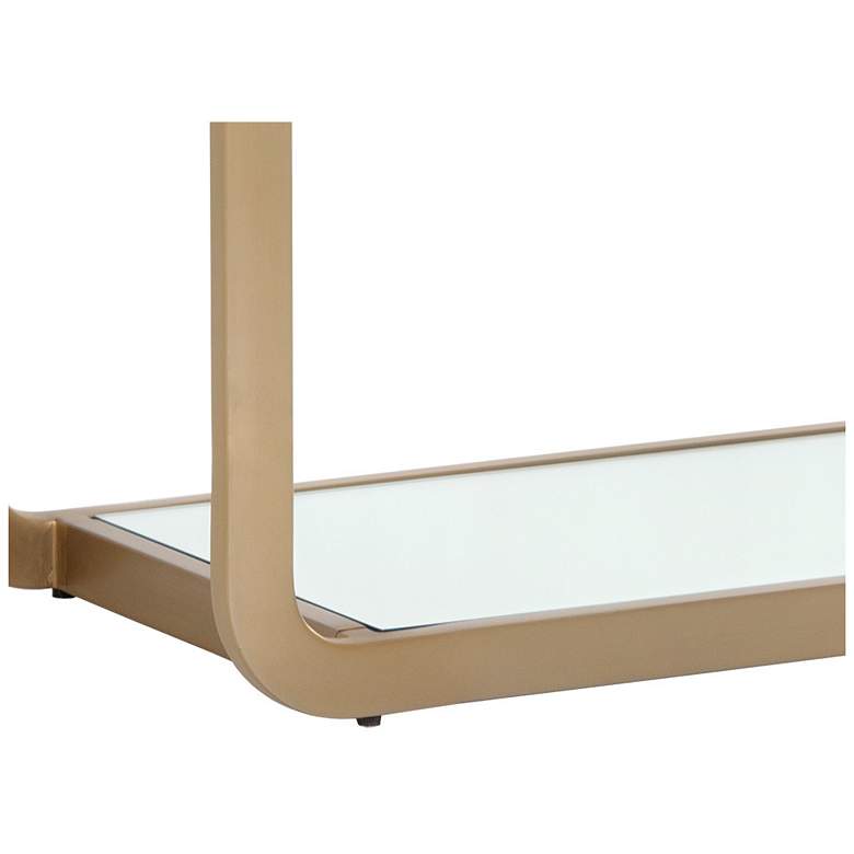 Image 4 Sunpan Ambretta Bookcase Large Gold and Clear more views