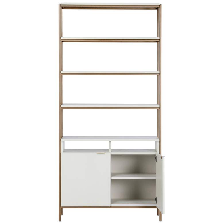 Image 3 Sunpan Ambrose Modular Bookcase Large Champagne Gold Cream more views