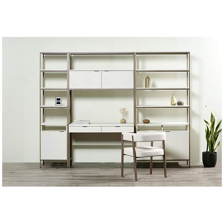 Image 4 Sunpan Ambrose Modular Bookcase Large Champagne Gold Cream more views