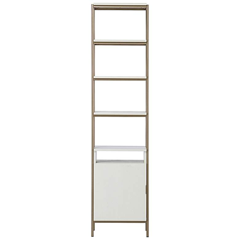 Image 2 Sunpan Ambrose Modular Bookcase Small Champagne Gold Cream more views