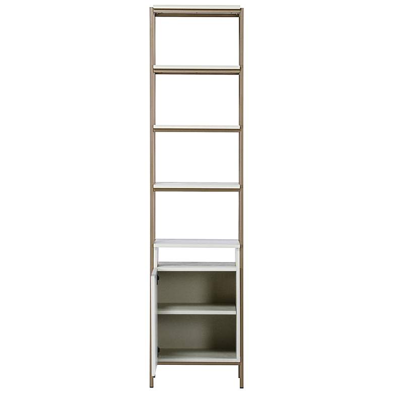 Image 3 Sunpan Ambrose Modular Bookcase Small Champagne Gold Cream more views