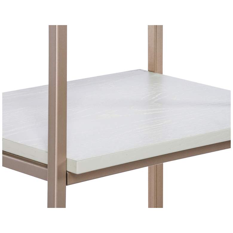 Image 5 Sunpan Ambrose Modular Bookcase Small Champagne Gold Cream more views