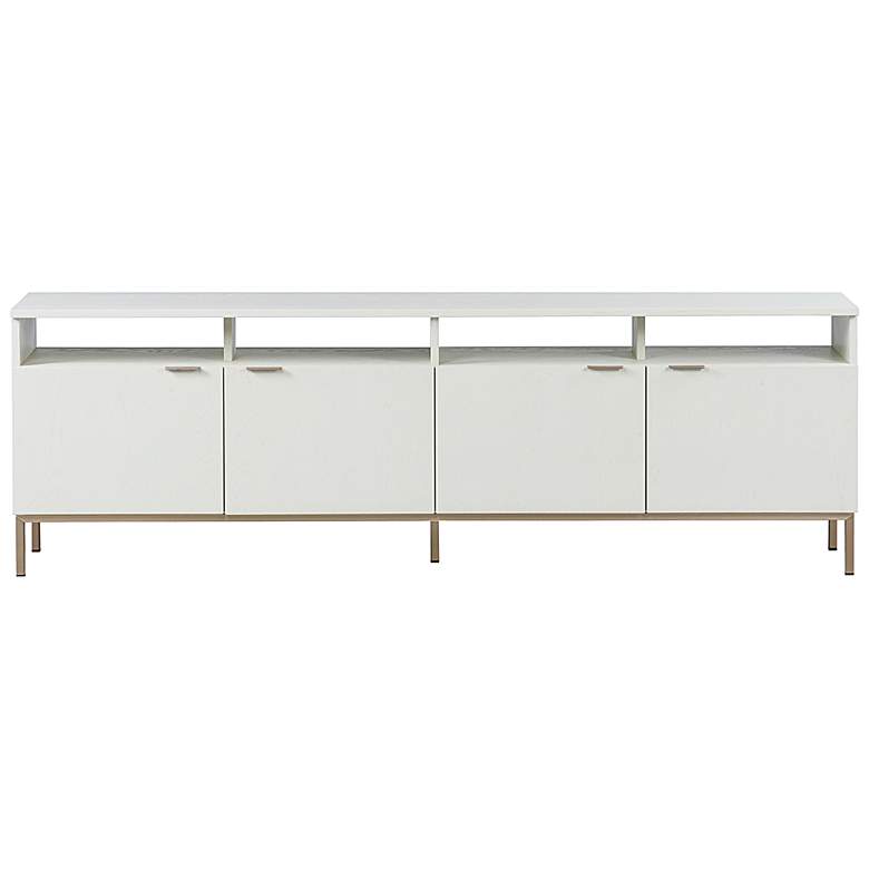 Image 2 Sunpan Ambrose Modular Media Console And Cabinet Champagne Gold Cream more views