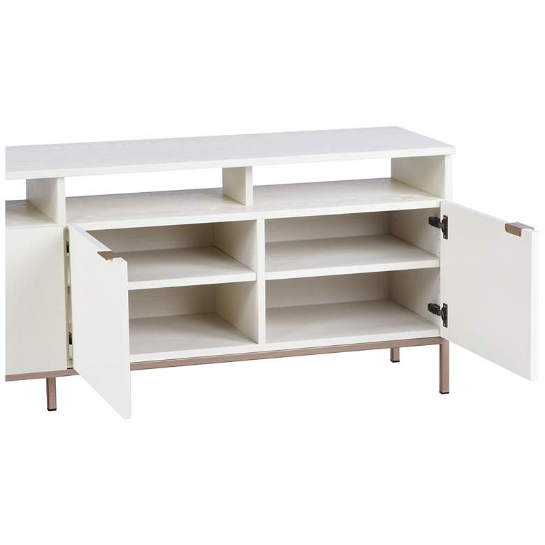 Image 5 Sunpan Ambrose Modular Media Console And Cabinet Champagne Gold Cream more views
