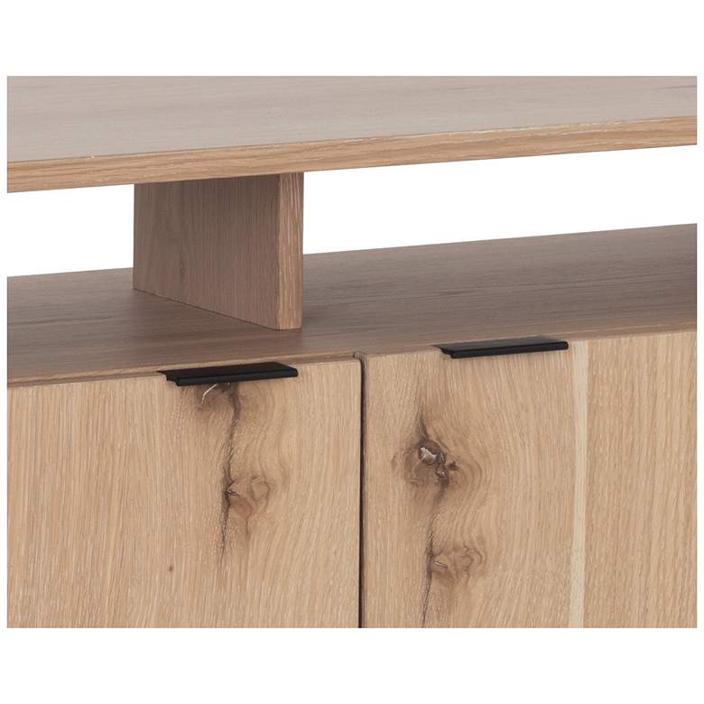 Image 4 Sunpan Ambrose Modular Media Console And Cabinet Rustic Oak Black more views