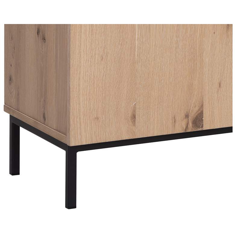 Image 6 Sunpan Ambrose Modular Media Console And Cabinet Rustic Oak Black more views