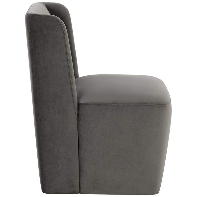 Image 4 Sunpan Amita Wheeled Dining Chair Piccolo Pebble more views
