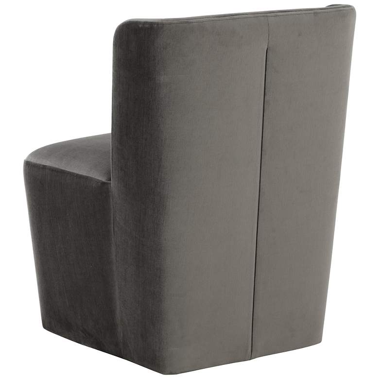 Image 5 Sunpan Amita Wheeled Dining Chair Piccolo Pebble more views