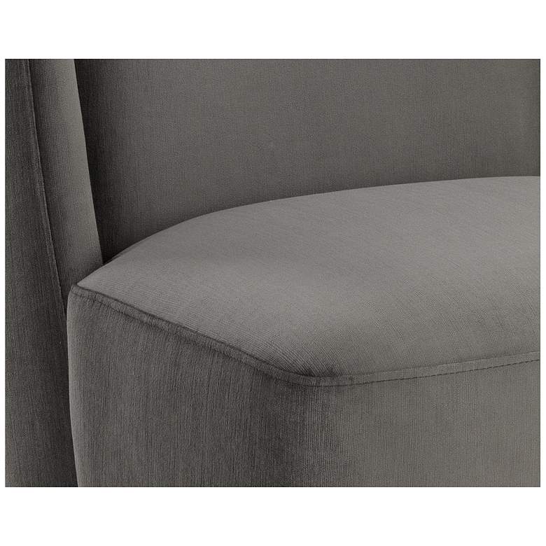 Image 6 Sunpan Amita Wheeled Dining Chair Piccolo Pebble more views