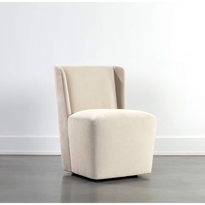 Image 1 Sunpan Amita Wheeled Dining Chair Piccolo Prosecco