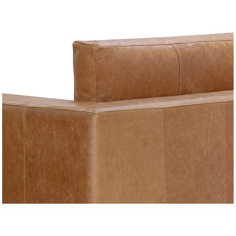 Image 6 Sunpan Anakin Sofa Dark Brown Tuscany Cognac Leather more views