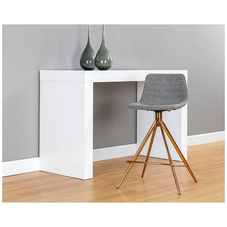 Image 5 Sunpan Andres Swivel Counter Stool Belfast Koala Gray more views