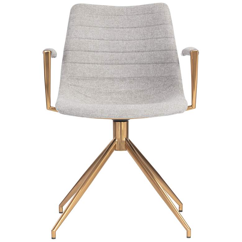 Image 3 Sunpan Andres Swivel Dining Armchair Belfast Heather Gray more views