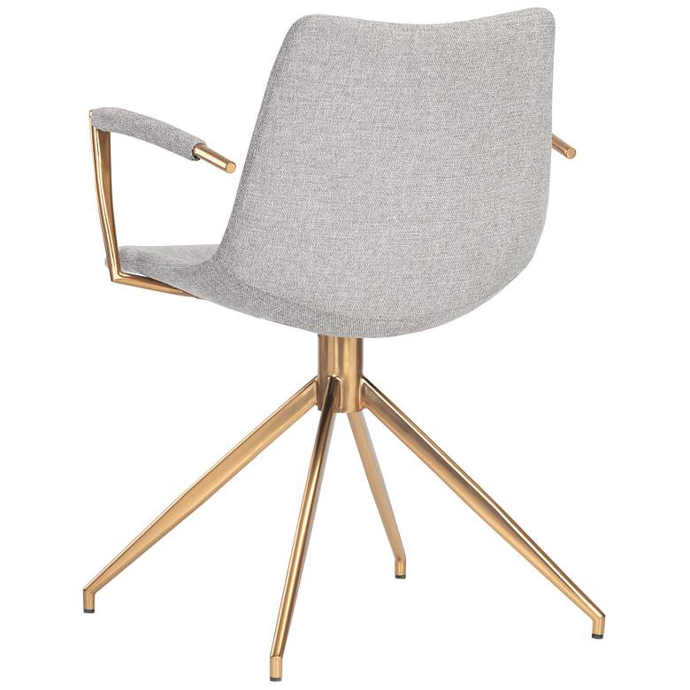 Image 5 Sunpan Andres Swivel Dining Armchair Belfast Heather Gray more views