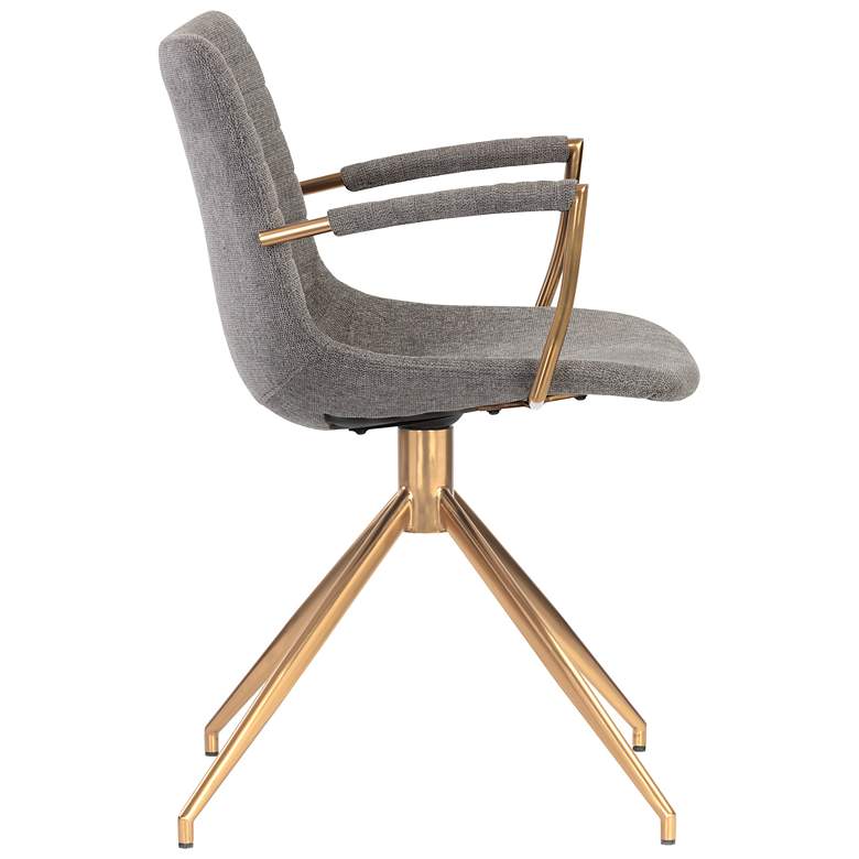 Image 4 Sunpan Andres Swivel Dining Armchair Belfast Koala Gray more views
