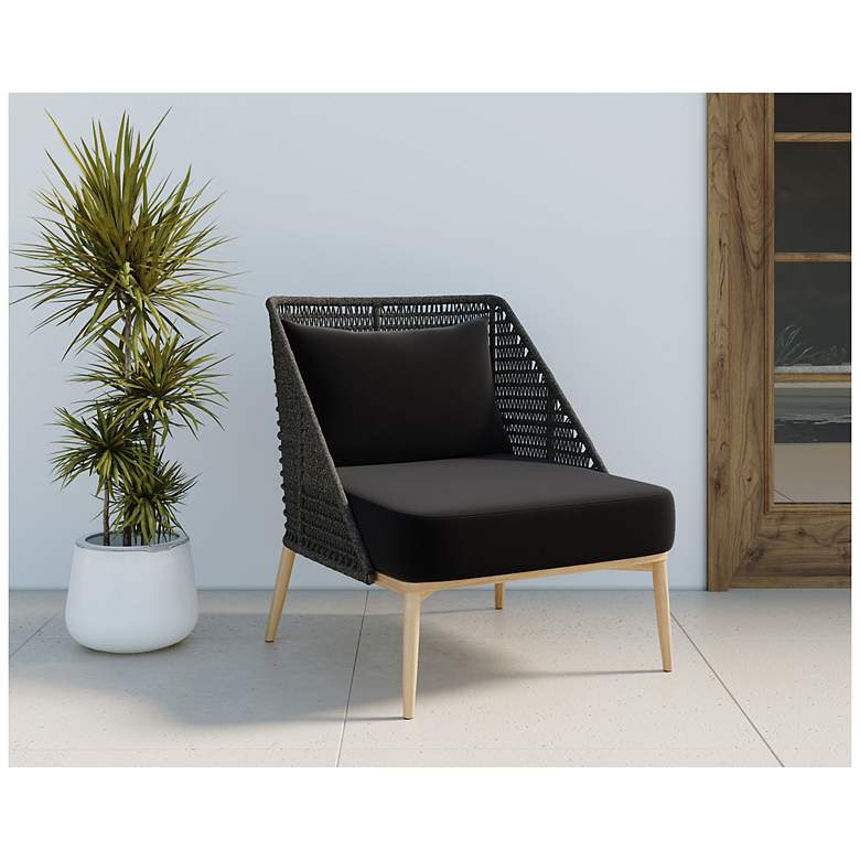 Image 5 Sunpan Andria Lounge Chair Arashi Black more views