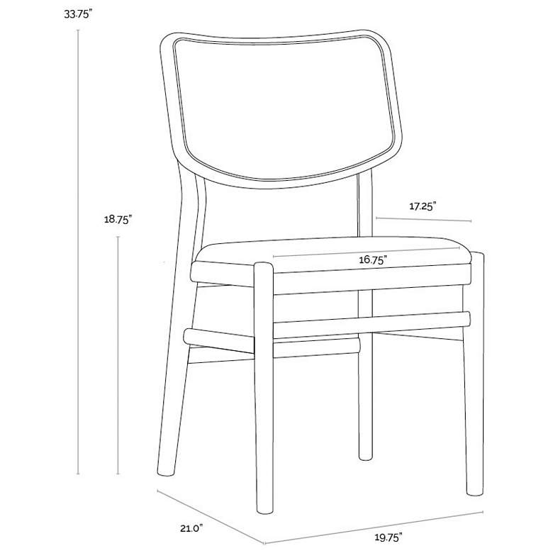 Image 6 Sunpan Annex Dining Chair Abbington Black and Natural Set of 2 more views