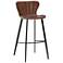 Sunpan Arabella Barstool Bravo Cognac and November Gray