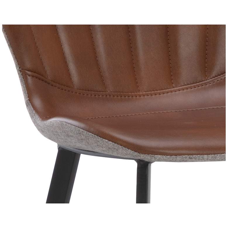 Image 6 Sunpan Arabella Counter Stool Bravo Cognac and November Gray more views
