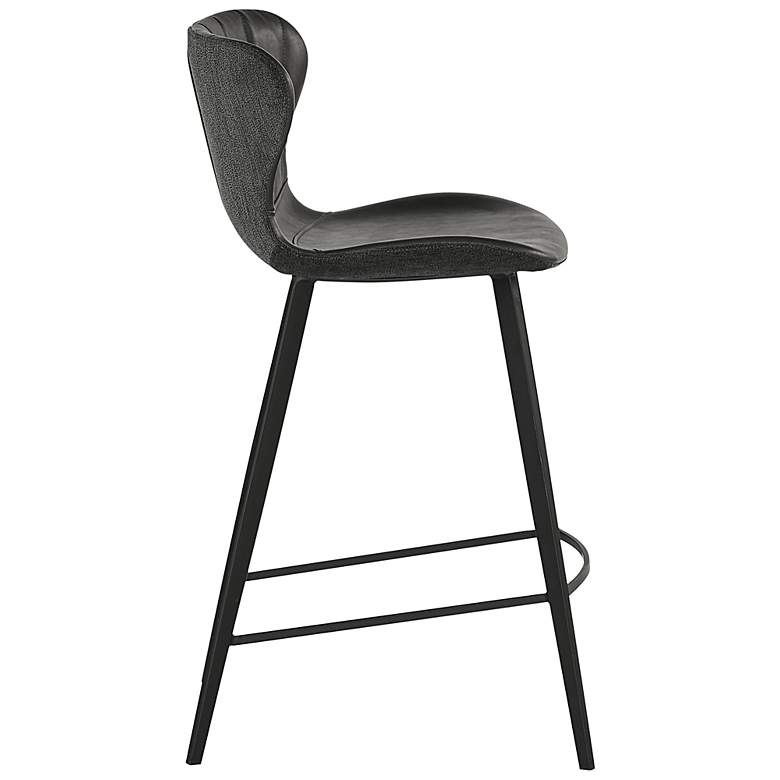 Image 2 Sunpan Arabella Counter Stool Bravo Portabella and Polo Club Kohl Gray more views